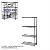 Safco 36x18 Industrial Add-On Unit in Black