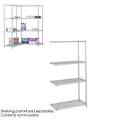 Safco 36x18 Industrial Add-On Unit in Gray