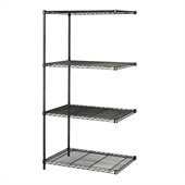 Safco 36x24 Industrial Add-On Unit in Black