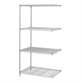 Safco 36x24 Industrial Add-On Unit in Gray