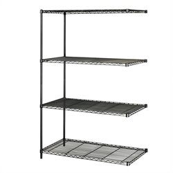 Safco 48x18 Industrial Add-On Unit in Black