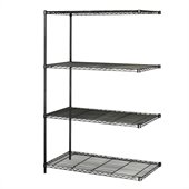 Safco 48x18 Industrial Add-On Unit in Black