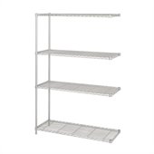 Safco 48x18 Industrial Add-On Unit in Gray