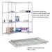 Safco 48"x18" Industrial Extra Shelf Pack in Gray