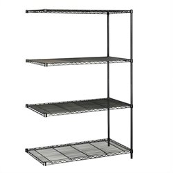 Safco 48x24 Industrial Add-On Unit in Black