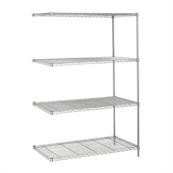 Safco 48x24 Industrial Add-On Unit in Gray
