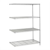 Safco 48x24 Industrial Add-On Unit in Gray