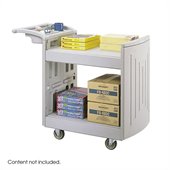 Safco 2-Shelf Molded Utility Cart