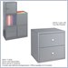 Safco Mixx Cube with Two Drawers in Silver