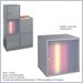 Safco Mixx Cabinet Cube with Frosted Door in Silver