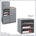 Safco Mixx Cabinet Cube with Shelves in Silver