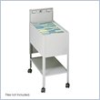 ADD TO YOUR SET: Safco Standard 1 Drawer Mobile Letter Size Metal Tub File with Lock in Gray