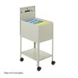 ADD TO YOUR SET: Safco Standard Mobile Letter Size Tub File with Lock in Putty