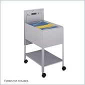 Safco Extra Deep 1 Drawer Mobile Legal Metal Tub File with Lock in Gray