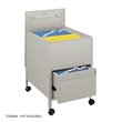 ADD TO YOUR SET: Safco Locking Mobile Legal Size Metal Tub File with 1 Drawer in Putty