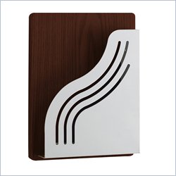 Safco Wave Mahogany Magazine Pocket
