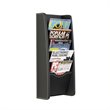 ADD TO YOUR SET: Safco 5-Pocket Black Leather Look Magazine Rack