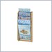 Safco Expose Wood Overlapping 5-Magazine Display Unit