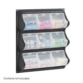 Safco Black 9 Pocket Panel Bins