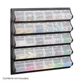 Safco Black 30 Pocket Panel Bins
