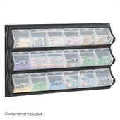 Safco Black 18 Pocket Panel Bins