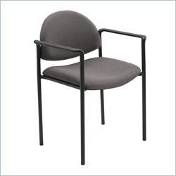 Safco Wicket Gray Stacking Chair with Arms