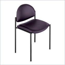 Safco Wicket Burgundy Stack Chair with Vinyl Seat