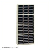 Safco 72 Compartment  Value Sorter Flat Files Metal Organizer in Sand