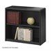 Safco 2-Shelf ValueMate Black Economy Bookcase