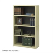 Safco 4-Shelf ValueMate Sand Economy Steel Bookcase