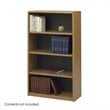 ADD TO YOUR SET: Safco ValueMate Standard 4 Shelf Economy Steel Bookcase in Medium Oak