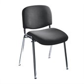 Safco Workspace Visit Upholstered Black Stacking Chairs (Set of 2)