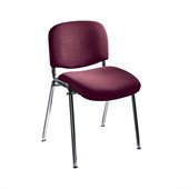 Safco Workspace Visit Upholstered Burgundy Stacking Chairs (Set of 2)