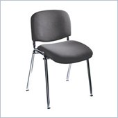 Safco Workspace Visit Upholstered Gray Stacking Chairs (Set of 2)