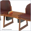 ADD TO YOUR SET: Safco Workspace Urbane Cherry Straight Connecting Table