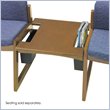 ADD TO YOUR SET: Safco Workspace Urbane Medium Oak Straight Connecting Table