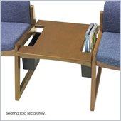 Safco Workspace Urbane Medium Oak Straight Connecting Table