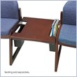 ADD TO YOUR SET: Safco Workspace Urbane Mahogany Straight Connecting Table