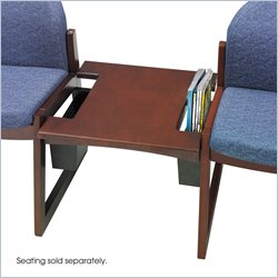 Safco Workspace Urbane Mahogany Straight Connecting Table