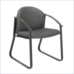 Safco Workspace Forge Collection Black Single Chair with Arms