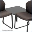 ADD TO YOUR SET: Safco Workspace Forge Collection Steel Black Corner Connecting Table