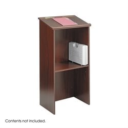 Safco Mahogany Stand-Up Lectern Podium