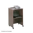ADD TO YOUR SET: Safco Mahogany Lectern Podium Base/Media Cart