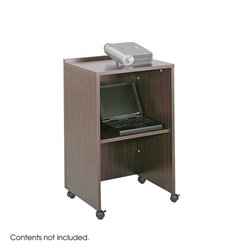 Safco Mahogany Lectern Podium Base/Media Cart