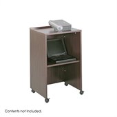 Safco Mahogany Lectern Podium Base/Media Cart