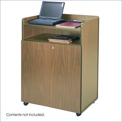 Safco Medium Oak Executive Lectern Podium