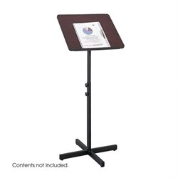 Safco Mahogany Adjustable Speaker Stand