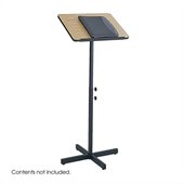 Safco Medium Oak Adjustable Lectern