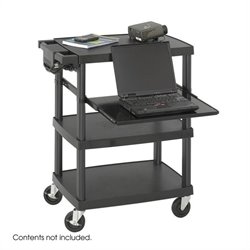 Safco Black Multimedia Projector Cart