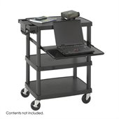 Safco Black Multimedia Projector Cart